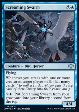 Screaming Swarm⁣ - Innistrad: Crimson Vow⁣ (Uncommon)⁣ [75]