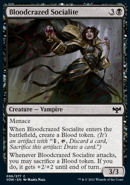 Bloodcrazed Socialite⁣ - Innistrad: Crimson Vow⁣ (Common)⁣ [96]
