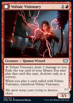 Voltaic Visionary // Volt-Charged Berserker⁣ - Innistrad: Crimson Vow⁣ (Uncommon)⁣ [183]