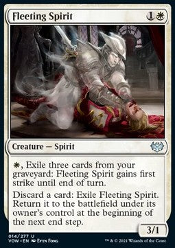 Fleeting Spirit⁣ - Innistrad: Crimson Vow⁣ (Uncommon)⁣ [14]