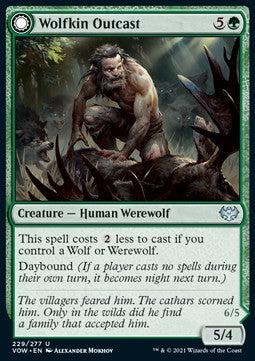 Wolfkin Outcast // Wedding Crasher⁣ - Innistrad: Crimson Vow⁣ (Uncommon)⁣ [229]