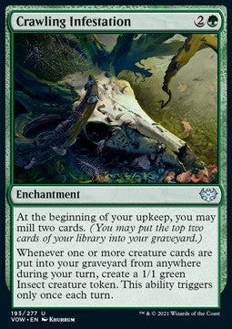Crawling Infestation⁣ - Innistrad: Crimson Vow⁣ (Uncommon)⁣ [193]