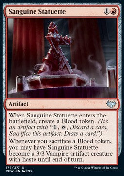 Sanguine Statuette⁣ - Innistrad: Crimson Vow⁣ (Uncommon)⁣ [177]