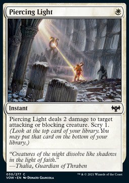 Piercing Light⁣ - Innistrad: Crimson Vow⁣ (Common)⁣ [30]