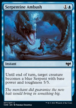 Serpentine Ambush⁣ - Innistrad: Crimson Vow⁣ (Common)⁣ [77]