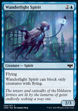 Wanderlight Spirit⁣ - Innistrad: Crimson Vow⁣ (Common)⁣ [86]