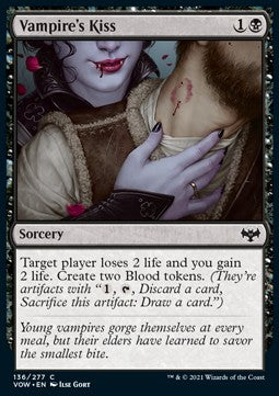 Vampire's Kiss⁣ - Innistrad: Crimson Vow⁣ (Common)⁣ [136]