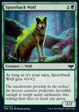 Sporeback Wolf⁣ - Innistrad: Crimson Vow⁣ (Common)⁣ [223]