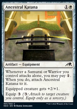 Ancestral Katana⁣ - Kamigawa: Neon Dynasty⁣ (Common)⁣ [1]