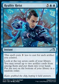 Reality Heist⁣ - Kamigawa: Neon Dynasty⁣ (Uncommon)⁣ [75]