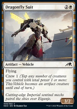 Dragonfly Suit⁣ - Kamigawa: Neon Dynasty⁣ (Common)⁣ [9]