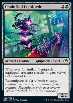 Chainflail Centipede⁣ - Kamigawa: Neon Dynasty⁣ (Common)⁣ [90]