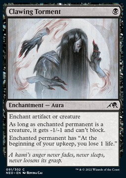 Clawing Torment⁣ - Kamigawa: Neon Dynasty⁣ (Common)⁣ [91]