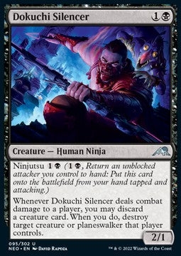Dokuchi Silencer⁣ - Kamigawa: Neon Dynasty⁣ (Uncommon)⁣ [95]