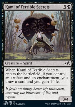 Kami of Terrible Secrets⁣ - Kamigawa: Neon Dynasty⁣ (Common)⁣ [105]