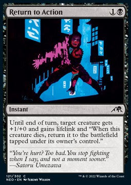 Return to Action⁣ - Kamigawa: Neon Dynasty⁣ (Common)⁣ [121]