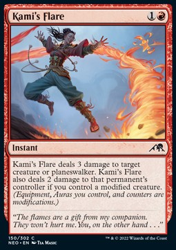 Kami's Flare⁣ - Kamigawa: Neon Dynasty⁣ (Common)⁣ [150]
