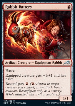 Rabbit Battery⁣ - Kamigawa: Neon Dynasty⁣ (Uncommon)⁣ [157]