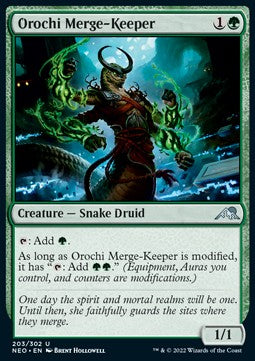 Orochi Merge-Keeper⁣ - Kamigawa: Neon Dynasty⁣ (Uncommon)⁣ [203]