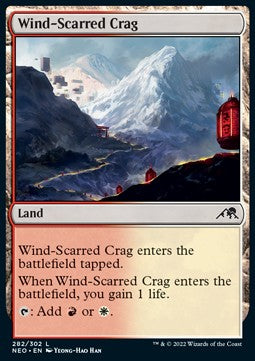 Wind-Scarred Crag⁣ - Kamigawa: Neon Dynasty⁣ (Common)⁣ [282]