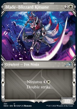 Blade-Blizzard Kitsune⁣ - Kamigawa: Neon Dynasty: Extras⁣ (Uncommon)⁣ [331]