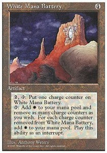 White Mana Battery⁣ - Fourth Edition⁣ (Rare)