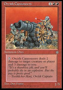 Orcish Cannoneers⁣ - Ice Age⁣ (Uncommon)
