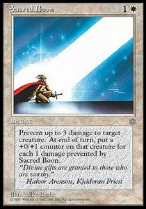Sacred Boon⁣ - Ice Age⁣ (Uncommon)