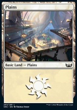 Plains (V.4)⁣ - Streets of New Capenna⁣ (Land)⁣ [263]