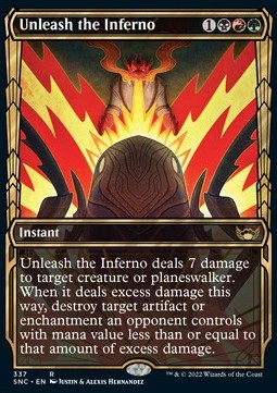 Unleash the Inferno (V.1) - Streets of New Capenna: Extras (Rare) [XSNC-337]