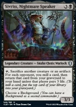 Sivriss, Nightmare Speaker - Commander Legends: Battle for Baldur's Gate (Uncommon) [CLB-148]