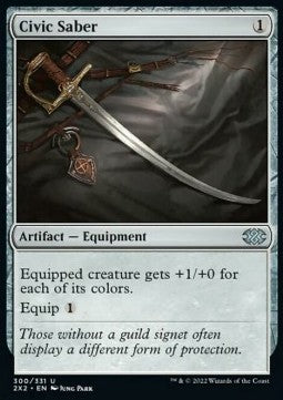 Civic Saber⁣ - Double Masters 2022⁣ (Uncommon)⁣ [300]