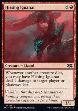 Hissing Iguanar⁣ - Double Masters 2022⁣ (Common)⁣ [113]