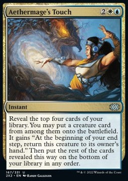 Aethermage's Touch⁣ - Double Masters 2022⁣ (Uncommon)⁣ [167]