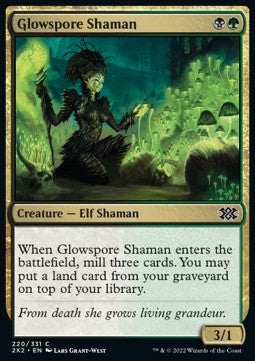 Glowspore Shaman⁣ - Double Masters 2022⁣ (Common)⁣ [220]