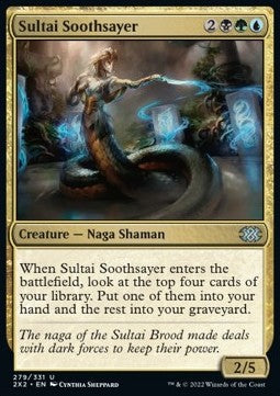 Sultai Soothsayer⁣ - Double Masters 2022⁣ (Uncommon)⁣ [279]