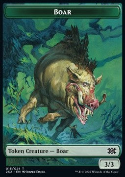 Boar Token (G 3/3) // Treasure Token⁣ - Double Masters 2022: Extras⁣ (Token)⁣ [T 15/22]