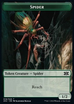 Spider Token (G 1/2) // Spirit Token (W 1/1)⁣ - Double Masters 2022: Extras⁣ (Token)⁣ [T 18/8]