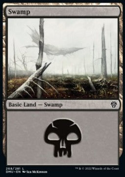 Swamp (V.1)⁣ - Dominaria United⁣ (Land)⁣ [268]