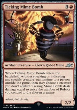 Ticking Mime Bomb⁣ - Unfinity⁣ (Uncommon)⁣ [124]