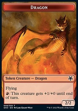 Dragon Token (R 2/2) // Elf Warrior Token (G 1/1)⁣ - Game Night: Free For All⁣ (Token)⁣ [T 8/9]