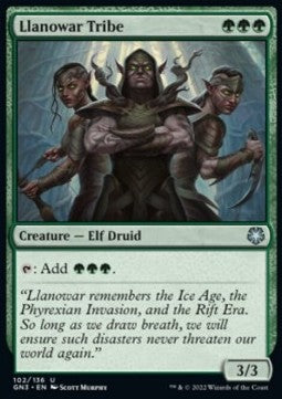 Llanowar Tribe⁣ - Game Night: Free For All⁣ (Uncommon)⁣ [102]
