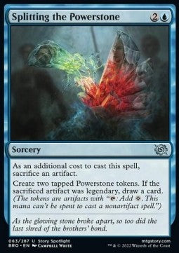 Splitting the Powerstone⁣ - The Brothers' War⁣ (Uncommon)⁣ [63]