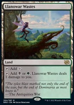 Llanowar Wastes⁣ - The Brothers' War⁣ (Rare)⁣ [264]
