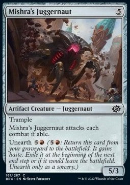 Mishra's Juggernaut⁣ - The Brothers' War⁣ (Common)⁣ [161]