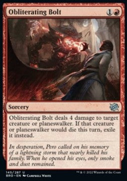Obliterating Bolt⁣ - The Brothers' War⁣ (Uncommon)⁣ [145]