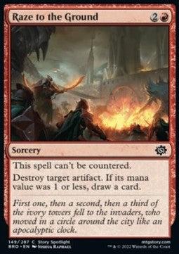 Raze to the Ground⁣ - The Brothers' War⁣ (Common)⁣ [149]