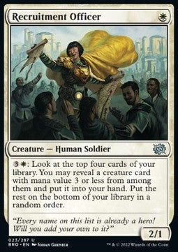 Recruitment Officer⁣ - The Brothers' War⁣ (Uncommon)⁣ [23]