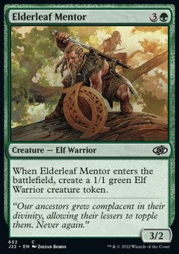Elderleaf Mentor⁣ - Jumpstart 2022⁣ (Common)⁣ [652]