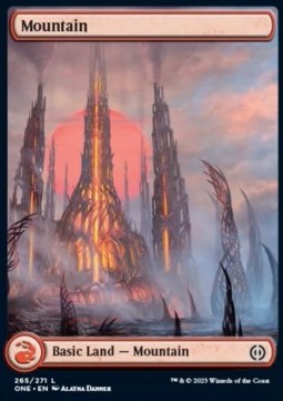 Mountain (V.1)⁣ - Phyrexia: All Will Be One⁣ (Land)⁣ [265]
